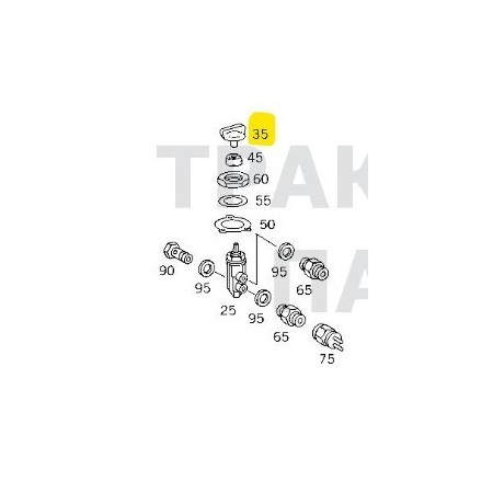 pomello valvola mercedes a0009976077