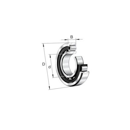 cuscinetto radiale a rulli cilindrici 70x150x35 fag nu 314e