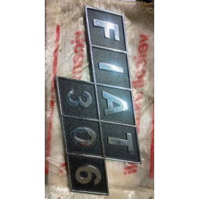 logo fiat 306 in alluminio originale fiat 4681984