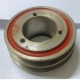 puleggia doppia gola conica asse 51 larga 108 H 49 cinghie avx13