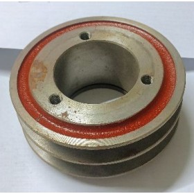 puleggia doppia gola conica asse 51 larga 108 H 49 cinghie avx13