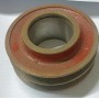 puleggia doppia gola conica asse 51 larga 108 H 49 cinghie avx13