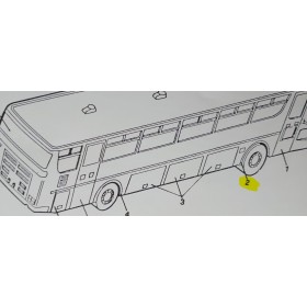 parafango in gomma anteriore dx/sx 370 iveco 8462230