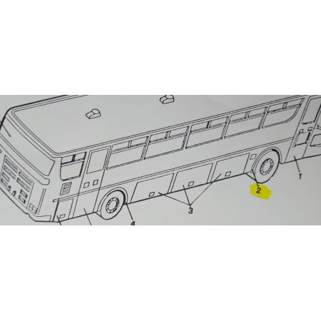 parafango in gomma anteriore dx/sx 370 iveco 8462230
