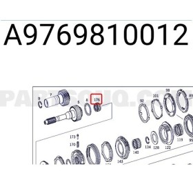 gabbia/cuscinetto rullo asy g85 6 albero uscita cambio 37x31x57 mercedes a9769810012