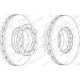 disco freno ant\post dm 436 H 138,5 foro 238 mu240 breda d031900