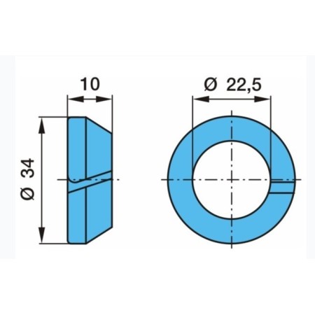 anello elastico/rondella ruote ant/post dm 22 iveco 1121811 daf 325235