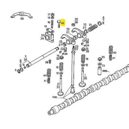 vite supp. castelletto punterie 10x1,25x75 iveco 61316738 500020342