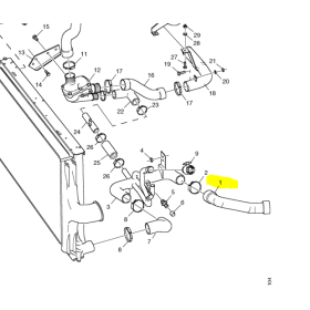 tubo/manicotto gomma fless circuito raffredamento 55/55 scania 486819