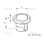 tubo di scarico d30w/hidronic Eberspacher 221000400400
