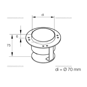 tubo di scarico d30w/hidronic Eberspacher 221000400400