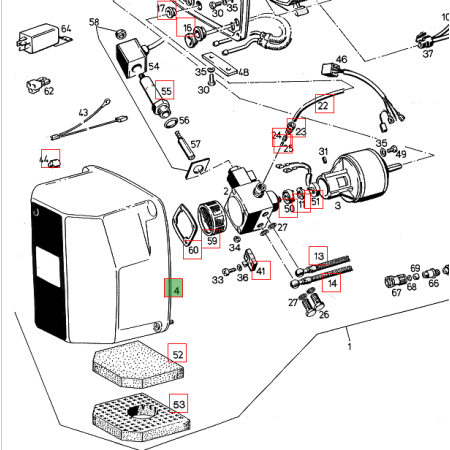 coperchio Eberspacher 251669150600