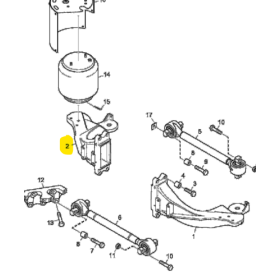 supporto sospensione pneumatica scania 1525157 1874259