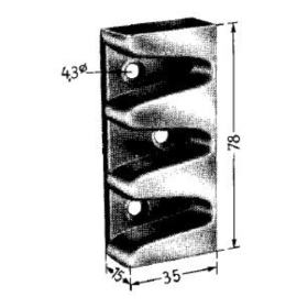 guida/alloggiamento per cuneo porta happic 6030089
