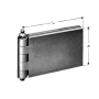cerniera porta acciaio perno cerniera ingrass. 60x100 happich 6010091