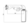 braccio retrovisore 1 specchio term hella 8sb501311812 neoplan 11035966