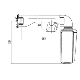 braccio retrovisore 1 specchio term hella 8sb501311812 neoplan 11035966