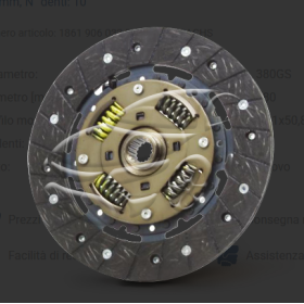 disco frizione 380 41,1x50,8 10denti sachs 1861906032 volvo 1527123