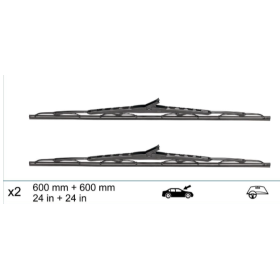 serie spazzole tergi 600mm ugello e sensore usura intengrato swf 116341