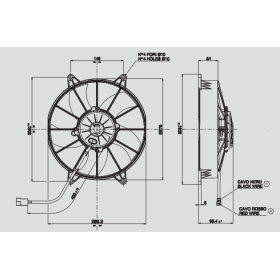 elettroventola marca spal va15-bp70 ll 51a 24v dm 255mm elven