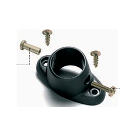 base ovale nera sostegno corrimano dm 30 prima 69057