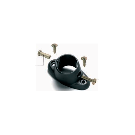 base ovale nera sostegno corrimano dm 30 prima 69057
