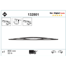 spazzola tergi 800mm swf 132801 man 81264400033 mercedes a0008207145