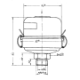 filtro aria aspirazione compressore wabco 4326010000 iveco 60115562