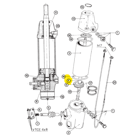 stelo cilindro pneumatico cp120b cavazzuti 709