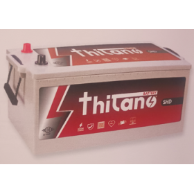 batteria smf 240A spunto 1400A polo sx senza tappi marca Thitano 240css