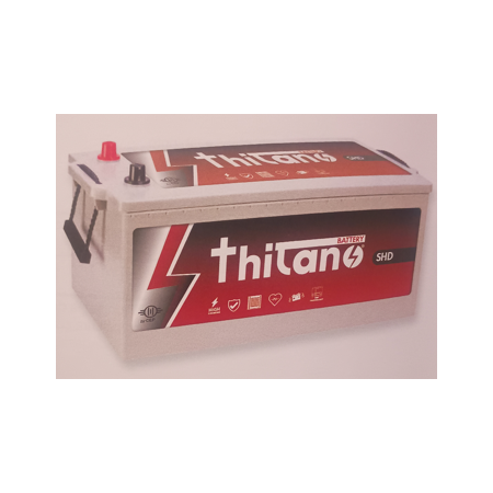 batteria smf 240A spunto 1400A polo sx senza tappi marca Thitano 240css