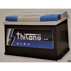 batteria 60ah agm start stop 660ah 242x175x190 polo dx Thitano 60 L2da