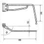 braccio specchio retrovisore esterno dx hella 8HG 503 019-022