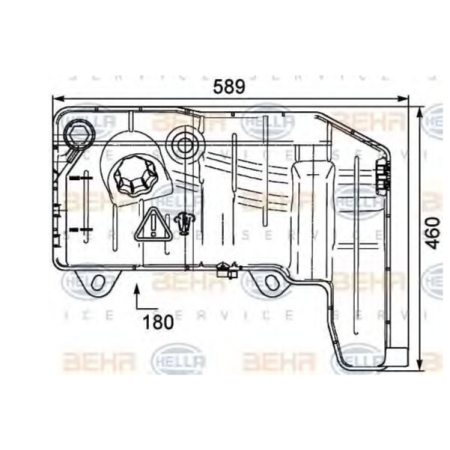 serbatoio espansione liquido raffredd hella 8ma376705511 iveco 41215631