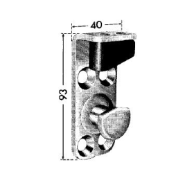 scontrino/cuneo di bloccaggio per serratura sx happic 6000513