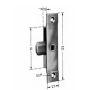 tavellino/serratura a scatto 13mm acciaio zincato happich 6000380