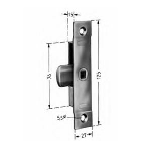 tavellino/serratura a scatto 13mm acciaio zincato happich 6000380