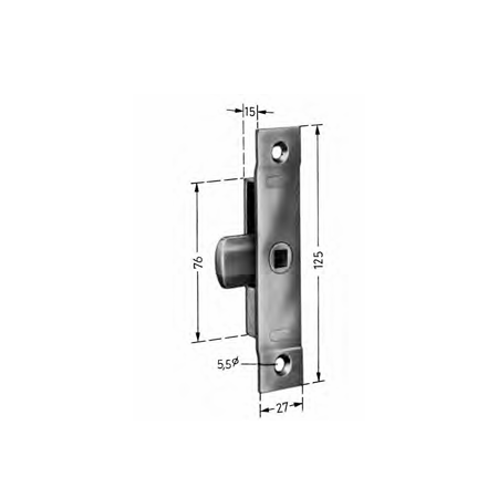 tavellino/serratura a scatto 13mm acciaio zincato happich 6000380