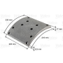 kit materiale d'attrito freno a tamburo 216x410x17 man 88502200057