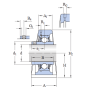 Unità cuscinetto supporto ritto ghisa d20 A34 L127 ingrass gbm ucp204