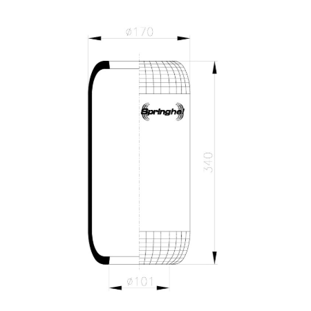 membrana sospensione posteriore breda 0192709 cf 90609 air sa520154