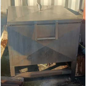 vasca lavapezzi a scuotim aria usata acciaio inox 400v simplex big 1400