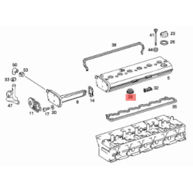 guarnizione tenuta pozzetto candela prerisc om906 mercedes a9060160063