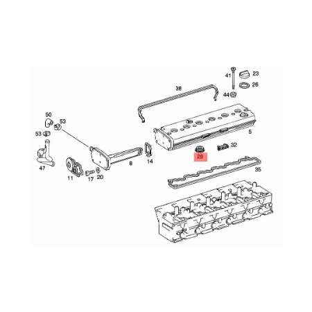 guarnizione tenuta pozzetto candela prerisc om906 mercedes a9060160063