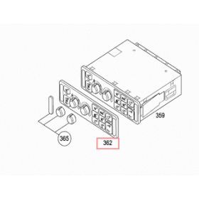 cover/parte anteriore interfaccia centralina clima mercedes a0004465528