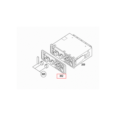 cover/parte anteriore interfaccia centralina clima mercedes a0004465528