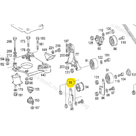 tendicinghia completo con supporto mercedes a0005500233