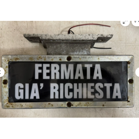 insegna luminosa interna corridoio "fermata obligatoria" breda 0540607