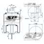 sospensione/torpress completo post sx iveco 41270462 500042583 partex 8100650