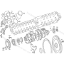 coppia cuscinetti albero motore mercedes A4220300145 man 51011110770